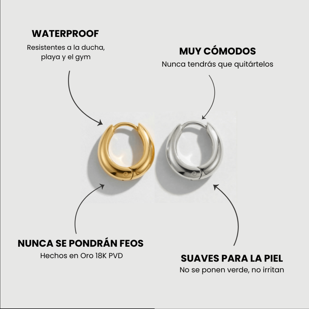 Pendientes Huggie Gota Mini