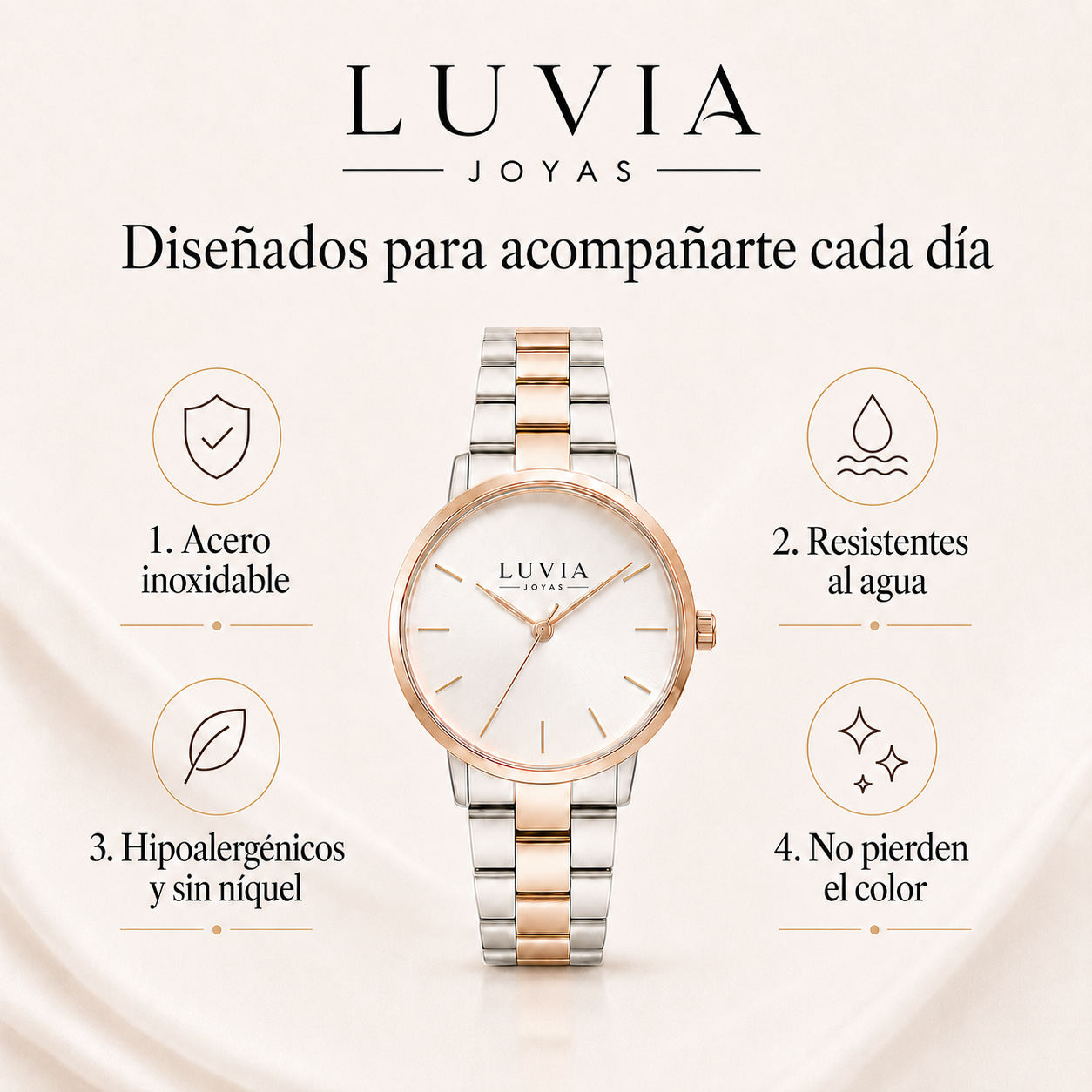 Características principales de los relojes Luvia