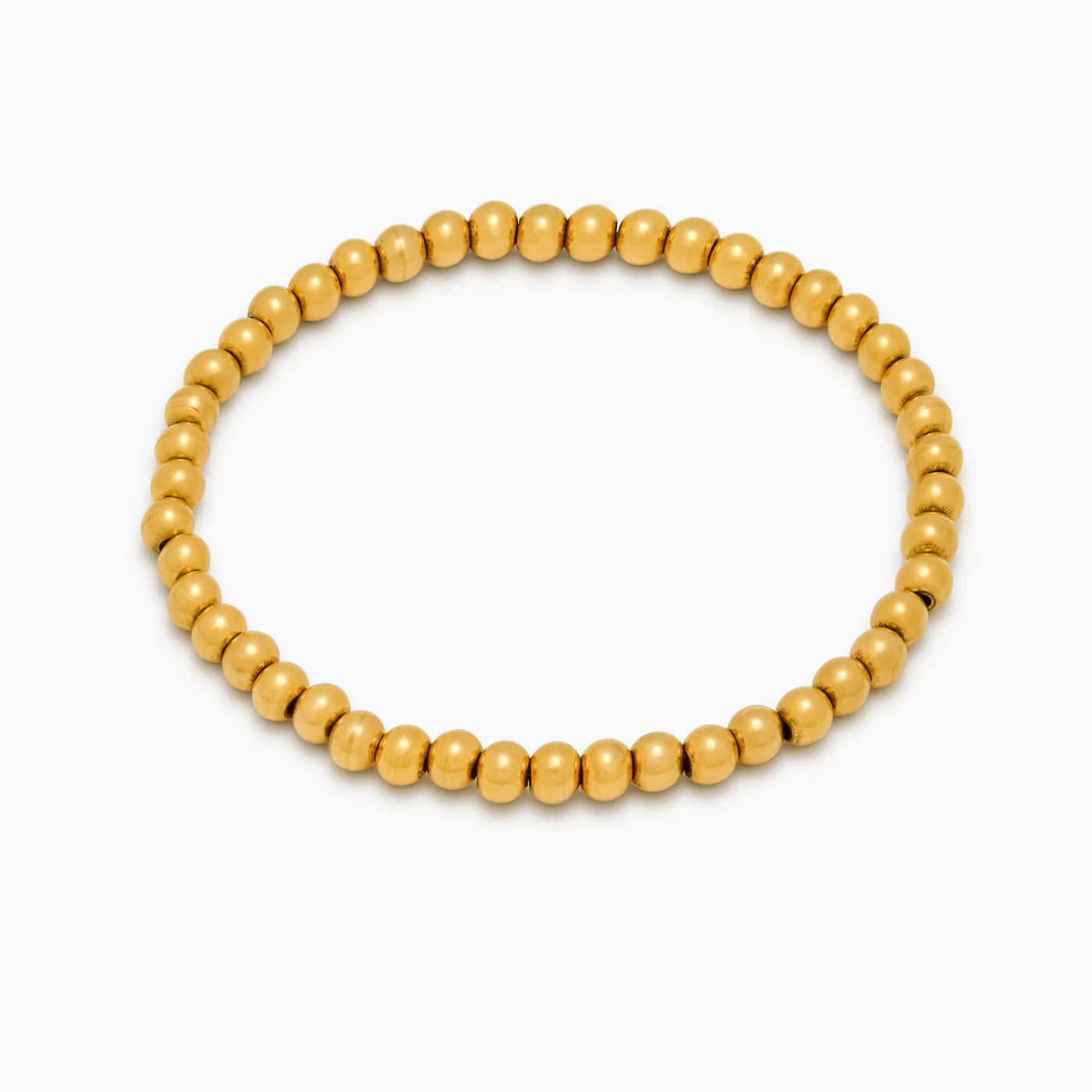Vista completa de la Pulsera Esferas Doradas Salma