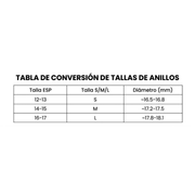 Guía de tallas del Anillo Círculo Eterno